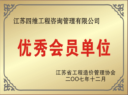 2007造价协会优秀会员单位